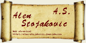 Alen Stojaković vizit kartica